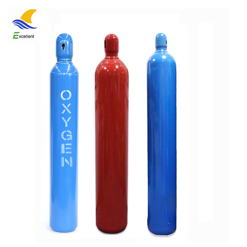 50L 200BA steel cylinder argon/oxygen/helium/co2 steel gas cylinder