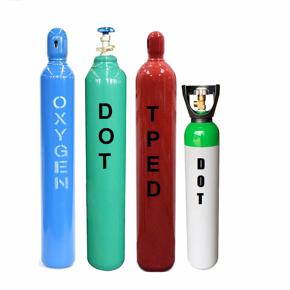 DOT standard CO2/OXYGEN cylinder argon nitrogen gas cylinder tank